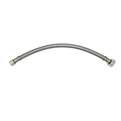 THEWORKS 20 in. 1/2 in. FIP x 3/8 in. OD Compression Stainless-Steel Supply Line