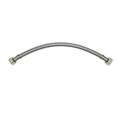 THEWORKS 12 in. 1/2 in. FIP x 1/2 in. FIP Stainless-Steel Supply Line