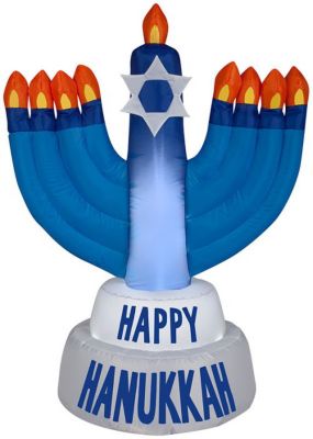 Gemmy Airblown Outdoor Hanukkah Candles Inflatable Decor