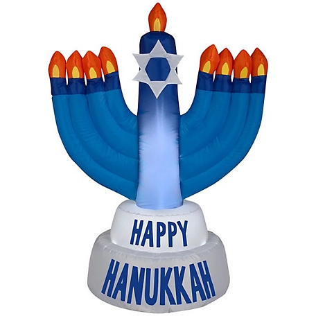Gemmy Airblown Outdoor Hanukkah Candles Inflatable Decor