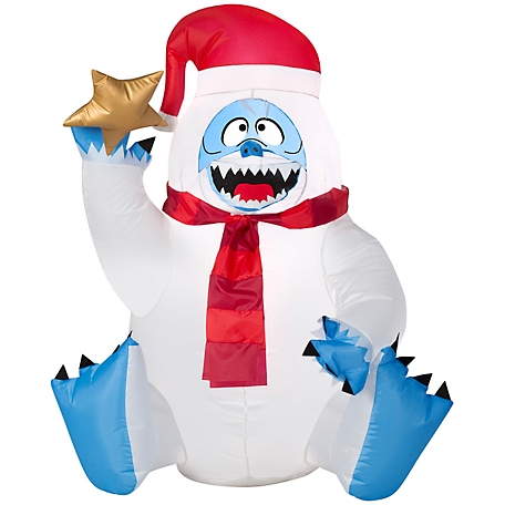 Gemmy Airblown Sitting Bumble Holding Star Inflatable Decor