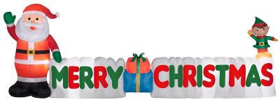 Gemmy Airblown Merry Christmas Sign Inflatable Decor