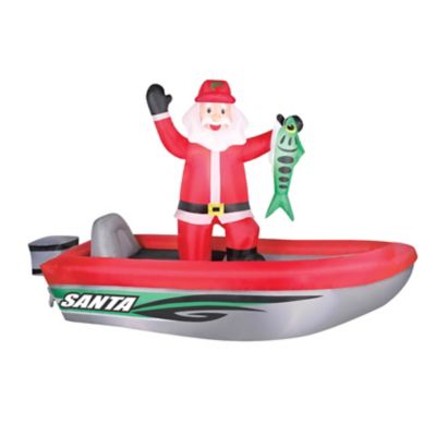 Occasions Limited Fishing Santa Christmas Inflatable