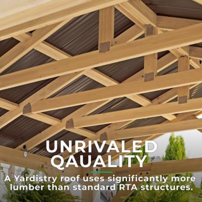 Image showing 6 th Yardistry 11 ft. x 13 ft. Carolina Pavilion