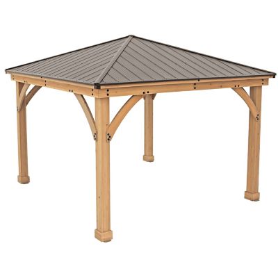 Meridian 12 Ft. W x 12 Ft. D Solid Wood Patio Gazebo -  Yardistry, YM11769