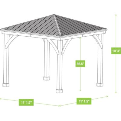 Image showing  12 ft. x 12 ft. Meridian Gazebo
