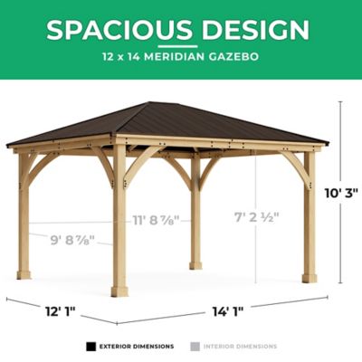 Image showing 6 th Yardistry 12 ft. x 14 ft. Meridian Gazebo