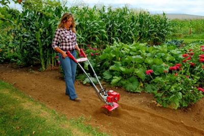 Image showing  9 in. 4-Tine Gas-Powered 2-Cycle Plus Garden Tiller and Cultivator with FastStart Technology