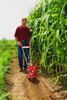 Image showing  9 in. 4-Tine Gas-Powered 2-Cycle Plus Garden Tiller and Cultivator with FastStart Technology