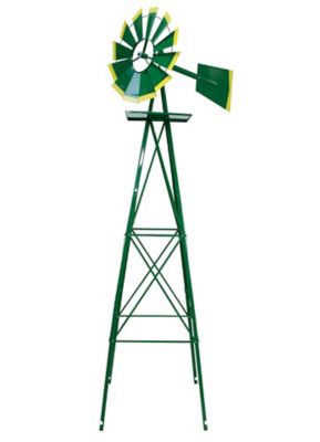 SMV Industries 8 ft. Green with Yellow Accent Windmill