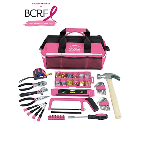 Apollo Tools Tool Kit with Tool Box, Pink, 53 pc., DT9773P at Tractor  Supply Co.