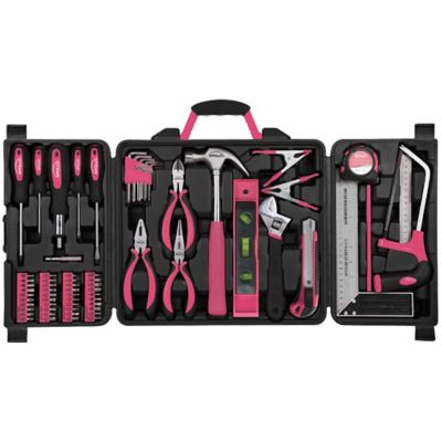 Apollo Tools 71 pc. Household Tool Kit, Pink