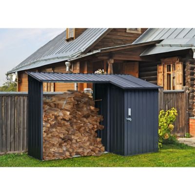 Image showing  2-in-1 Galvanized Steel Multi-Use Shed