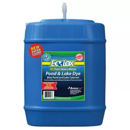 EcoLox 5 gal 3X blue pond dye Colorants