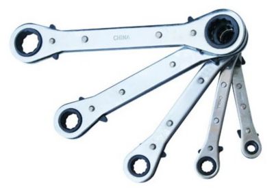 Image showing  5 pc. Ratcheting Wrench Set, Metric