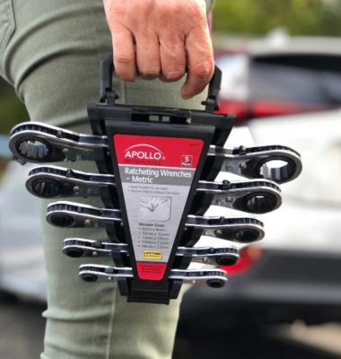 Image showing  5 pc. Ratcheting Wrench Set, Metric