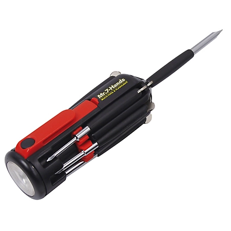 Apollo Tools Mr. 7-Hands Screwdriver Tool with Flashlight