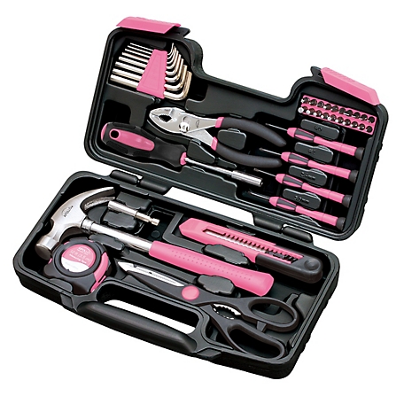 Apollo Tools General Tool Set, Pink, 39 pc., DT9706P