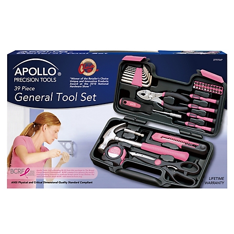 Buy Member's Mark 11 Toolbox with 5 Piece Tool Set - Pink by