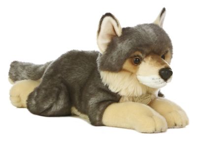 Aurora Wolf Soft Plush Toy, 16 in.