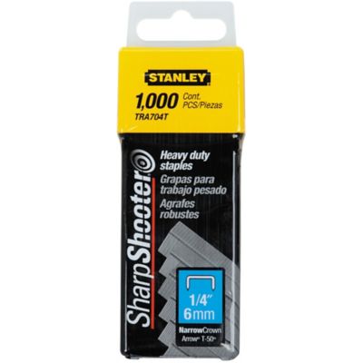 Stanley 1/4 in. Heavy-Duty Staples, 1,000 ct.