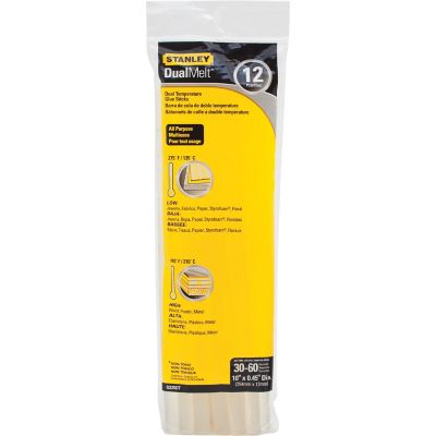 Stanley Dualmelt Glue Sticks, 10 in., 12-Pack