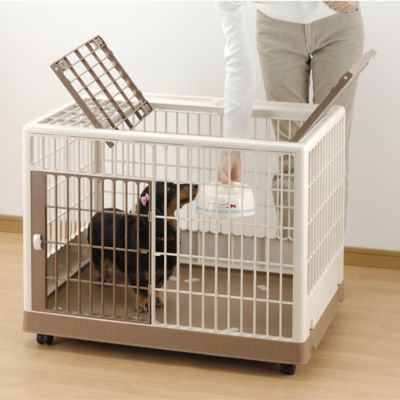 Image showing  1-Door Plastic Training Pet Kennel, For Small to Medium Dogs 18 to 44 lbs.