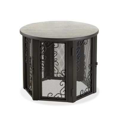 Image showing  1-Door Wood/Steel Accent Table Pet Crate