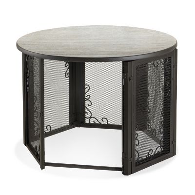 Image showing 5 th Richell 1-Door Wood/Steel Accent Table Pet Crate