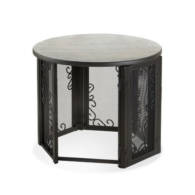 Image showing  1-Door Wood/Steel Accent Table Pet Crate