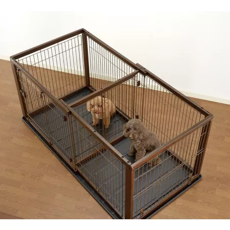 Richell Expandable Pet Floor Tray Dog Kennel Covers & Pans