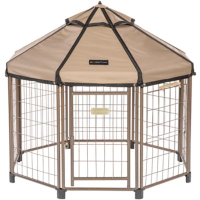 Advantek Pet Gazebo with Earth Taupe 