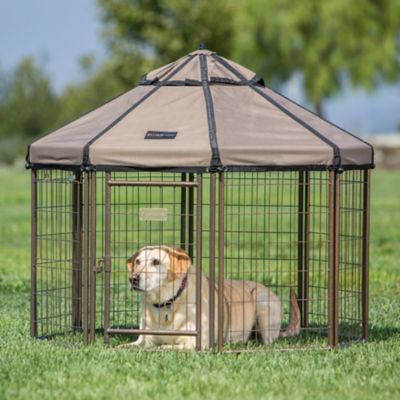 Image showing  4 ft. Dog Kennel with Earth Taupe Brown Cover