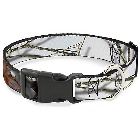 Buckle-Down Mossy Oak Country Roots Snowdrift Camo Plastic Clip Dog Collar