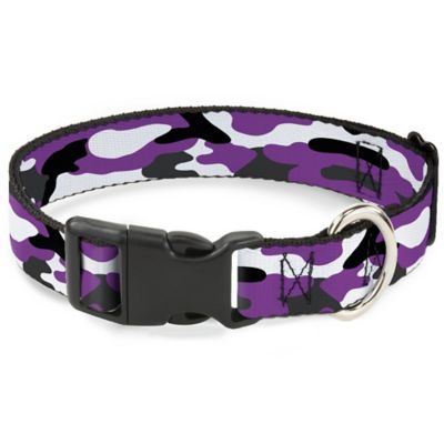 purple camo dog collar