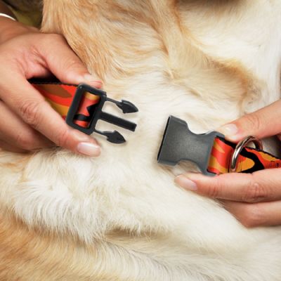 Image showing  Camo Plastic Clip Dog Collar Plastic Clip Dog Collar, 9.5-13 in., 1 in.