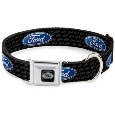 Buckle-Down Ford Oval with Text Seatbelt Buckle Dog Collar