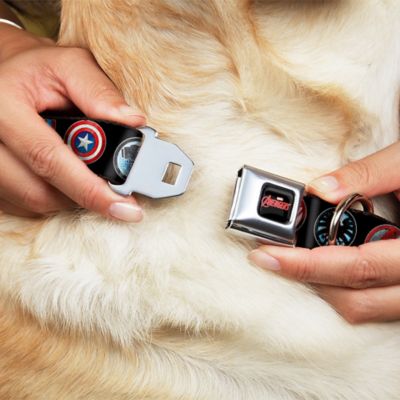 Image showing  Avengers Icons Seatbelt Buckle Dog Collar