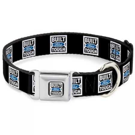 Heavy Duty Ford Seat Belt Buckle Dog Collar Dog Basic Collars