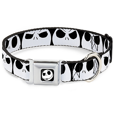 Buckle-Down Adjustable Nightmare Before Christmas 7 Jack Expressions Seatbelt Buckle Dog Collar