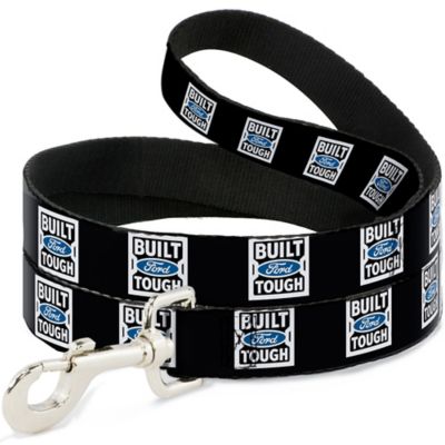 Buckle-Down Built For Tough Dog Leash, 1 in. x 4 ft., Black/White/Blue