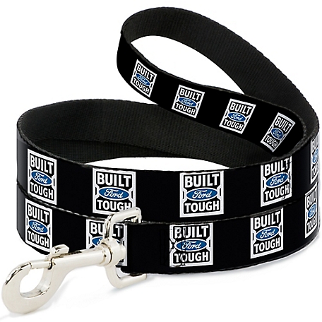 Buckle-Down Built For Tough Dog Leash, 1 in. x 6 ft., Black/White/Blue