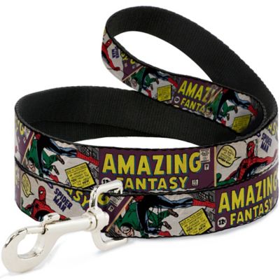Buckle-Down Spider-Man Amazing Fantasy Cover Pose Dog Leash, 1 in. x 6 ft.
