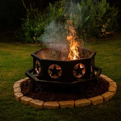 Redstone Octagonal Fire Pit Ft 90015, Can You Burn 2×4 In Fire Pit