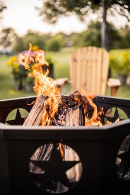 Image showing  43.3 in. Octagonal Wood-Burning Fire Pit