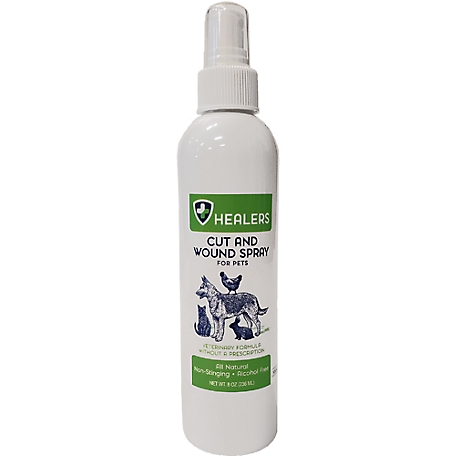 Healers Natural Pet Wound Spray, 8 oz.