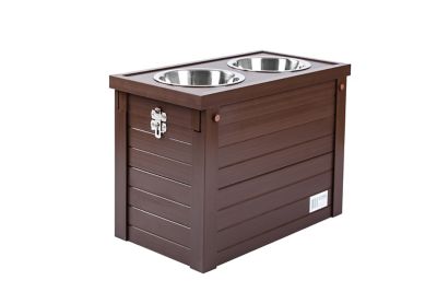 Image showing  Piedmont Elevated ECOFLEX Pet Diner, 4 Cups, Russet, 2-Bowls