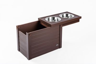 Image showing  Piedmont Elevated ECOFLEX Pet Diner, 4 Cups, Russet, 2-Bowls