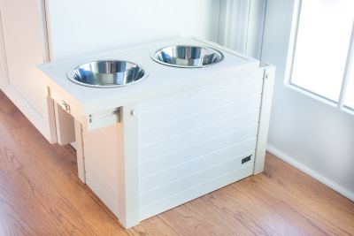 Elevated Dog Feeding Station with Storage,Elevated Dog Food