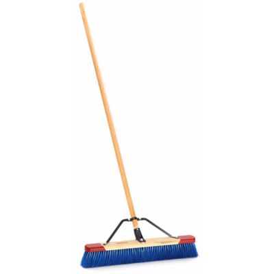 Harper 24 in. Best-in-Class Assembled Outdoor Rough Surface Push Broom with Steel Brace